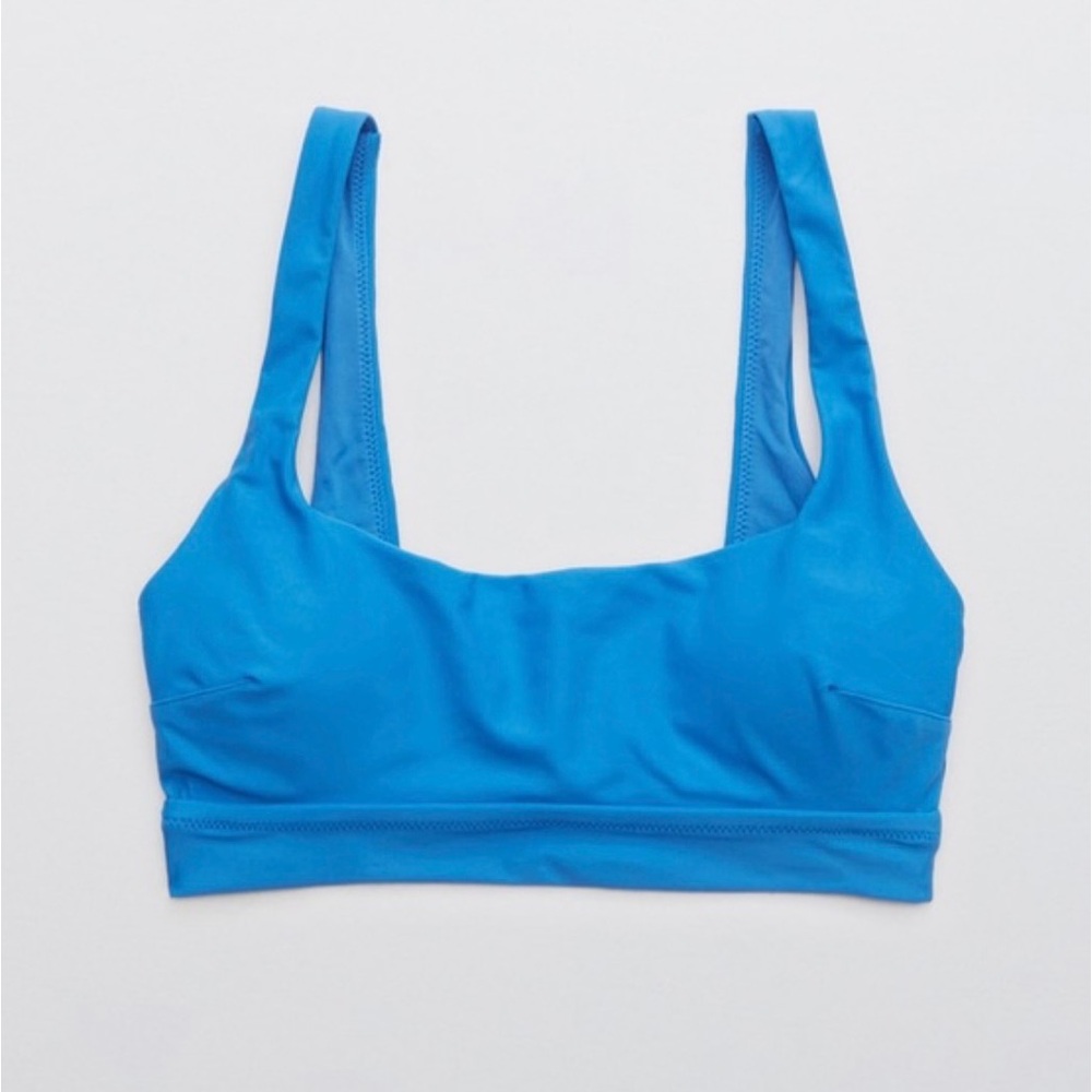 Aerie Blue Scoop Bikini Top